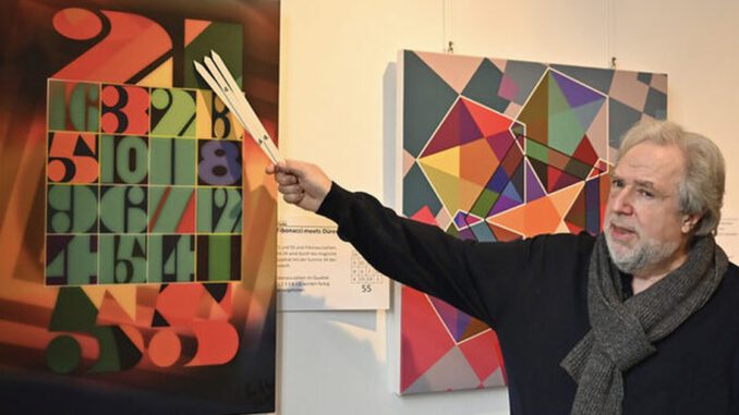 Mathematische Formen als Bild: Ausstellung von Jürgen Felger im Wiesbadener Rathausfoyer