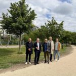Neue Fuß und Radwege verbinden Helling Höfe direkt mit der Rheinpromenade in Kastel